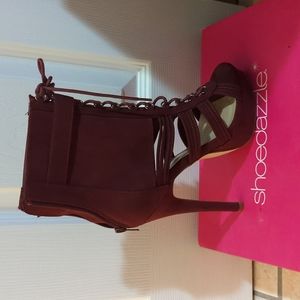 Burgundy heels